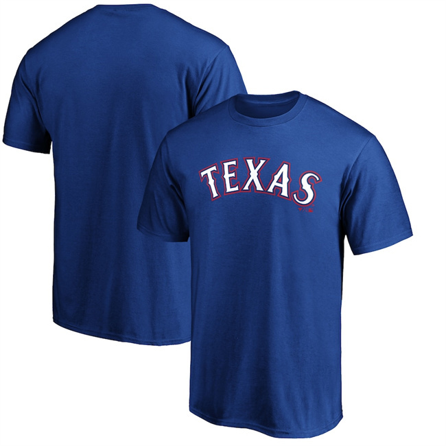 Men's Texas Rangers Blue T-Shirt（1pc Limited Per Order）